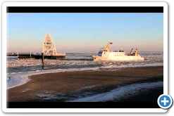 Frisia X bei Eisgang