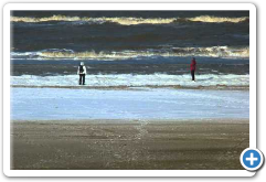 Schnee und Eis am Strand  9.2. 2012.WMV